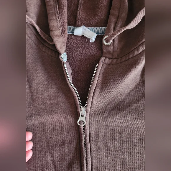 Old Navy Brown Zip Up Hoodie - Picture 3 of 5